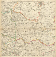 West Yorkshire. York, Pontefract, Selby, Tadcaster, Wakefield. Jefferys 1772 map
