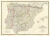 Spain & Portugal Reduced from the large map in 4 sheets by James Wyld 1842