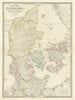 Map of the Kingdom of Denmark including… Holstein & Lauenburg. Wyld 1842