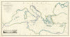 General Chart of the Mediterranean Sea by James Wyld after John Dessiou 1843 map
