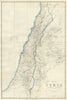 Map of Syria, Ancient & Modern by James Wyld. Israel Palestine Lebanon 1843