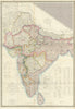 Map of India, constructed with great care and research... by James Wyld 1843