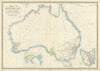 Map of Australia, Compiled from the Nautical Surveys… by James Wyld 1843