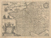 Galliae supra omnes in hac forma editiones locu pletissima… Hondius c1631 map