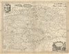 Comitatus Burgundiae. The County of Burgundy by Henricus Hondius c1640 old map