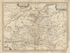 Le Duche de Bourgoigne & Comte de Charolois. Burgundy. Hondius c1631 old map