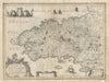 Duche de Bretaigne. Duchy of Brittany by Hardy / Johannes Janssonius c1631 map
