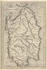 The island of Sardinia by Hondius / Mercator c1619 old antique map plan chart