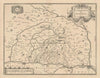 La Principauté de Dombes. Ain department & Lyon by Johannes Janssonius c1631 map