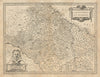 Gastinois et Senonois. Gâtinais & Senonais by Janssonius c1631 old antique map
