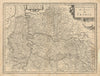 Gouvernement de L'Isle de France. Île-de-France region by Janssonius c1631 map