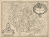 Le Maine. Sarthe & western Mayenne by Johannes Janssonius 1631 old antique map