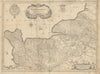 Normandia Ducatus. The Duchy of Normandy by Henricus Hondius c1640 old map