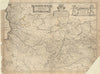 Picardia vera et Inferior. Hauts de France region by Henricus Hondius c1640 map