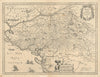 Poictou Pictaviensis Comitatus. Vendée, Vienne & Deux-Sèvres. Hondius 1631 map
