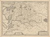 Carte du Pais de Xaintonge. Saintonge. Charente-Maritime. Hondius 1631 old map