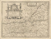 Le Diocese de Sarlat. Diocoesis Sarlatensis. Southern Dordogne. Hondius 1625 map
