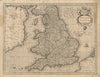 Anglia Regnum. The Kingdom of England by Gerard Mercator / Hondius c1619 map