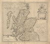 Scotia Regnum. Kingdom of Scotland. Jodocus Hondius / Gerard Mercator c1619 map