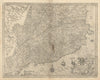 Cataloniae Principatus Descriptio Nova. Catalonia, Spain by Hondius c1606 map