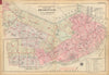 Outline & Index Map of Boston City Proper & Back Bay. G.W. Bromley 1928