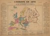 L'Europe en 1876 a la portée des grands esprits. Serio-comic Satirical Map 1876