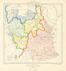 Tanganyika Territory Hydrography. Drainage basins/Watersheds. Tanzania 1948 map