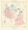 Tanganyika Territory Tsetse & Sleeping Sickness Map. Tanzania 1948 old