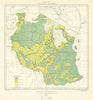 Tanganyika Territory Malaria Map. Tanzania. Department of Lands & Mines 1948