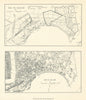 Dar es Salaam town city plan 1891 & 1941. Tanzania. Lands & Mines Dept 1948 map