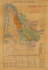 Carte Vinicole de la Gironde. Bordeaux Wine. Féret for Sichel & Co c1929 map