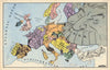 Serio-comic Satirical Map of Cold War Europe by David Low. Picture Post 1952