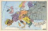 Serio-comic Satirical Map of Cold War Europe by David Low. Picture Post 1952