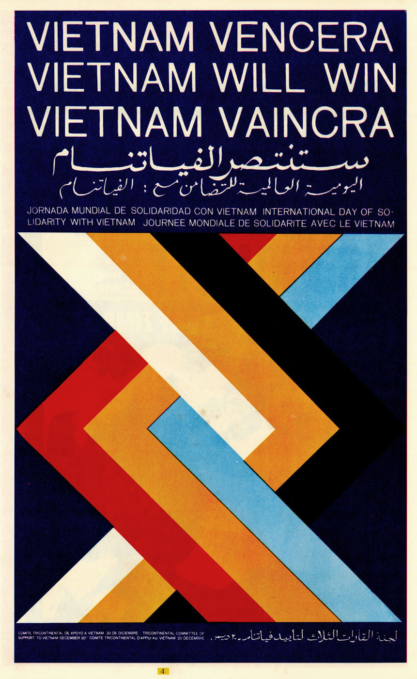 Vietnam Vencera—Vietnam Will Win. Anti-US Cuban propaganda poster. OSPAAAL 1968