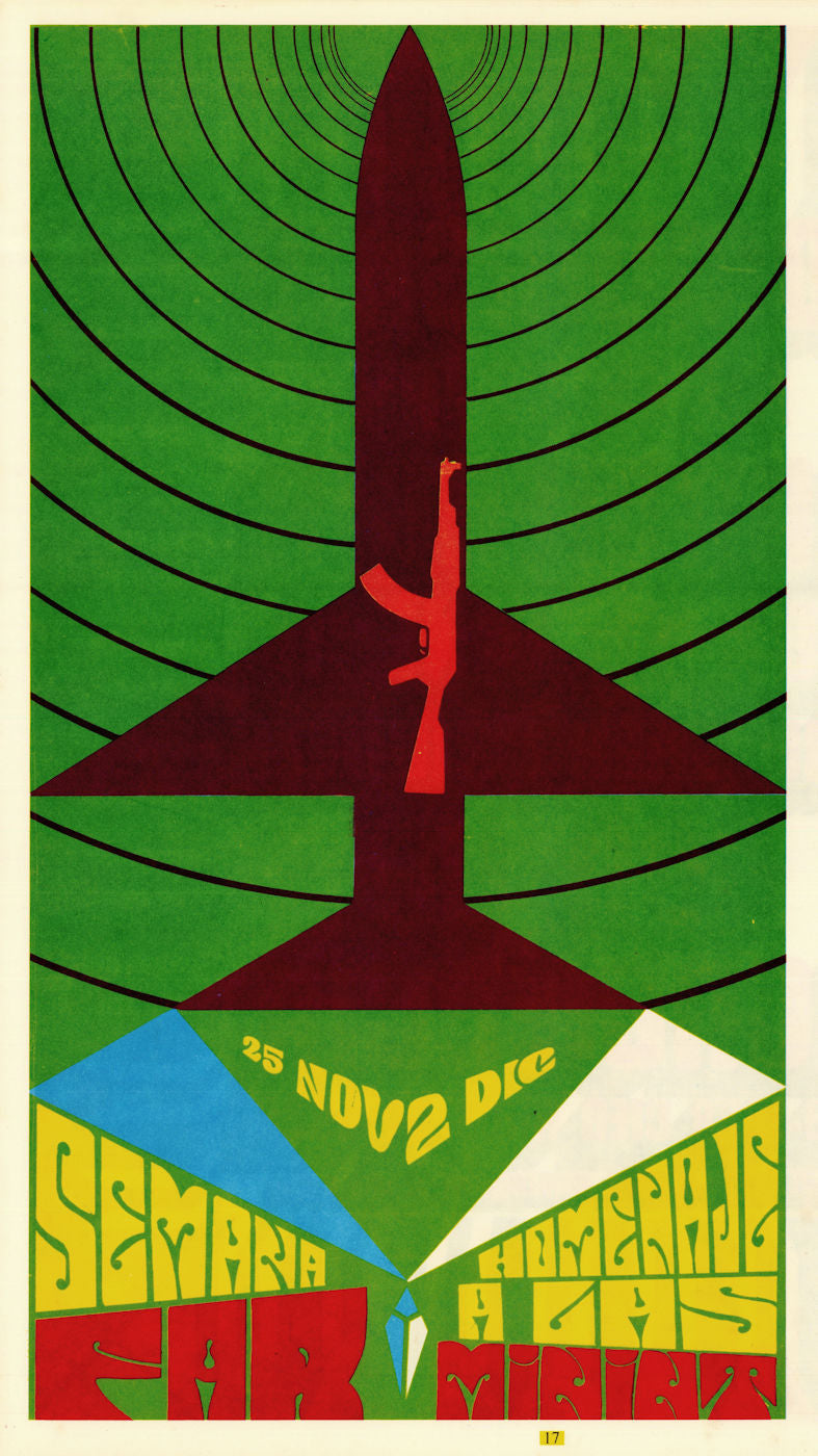 Semana Homenaje a las FAR MININT. Tribute week. Cuban propaganda poster c1968