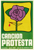 Canción Protesta—Encuentro. Protest Song—Gathering. Cuban propaganda poster 1967