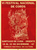 VI Festival Nacional de Coros. National Choir Festival. Cuban music poster 1967