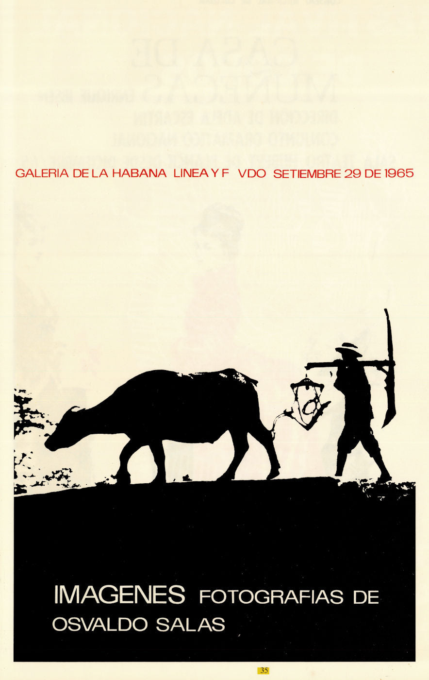 Imágenes fotografias de Osvaldo Salas—Galería de La Habana. Cuban poster 1965