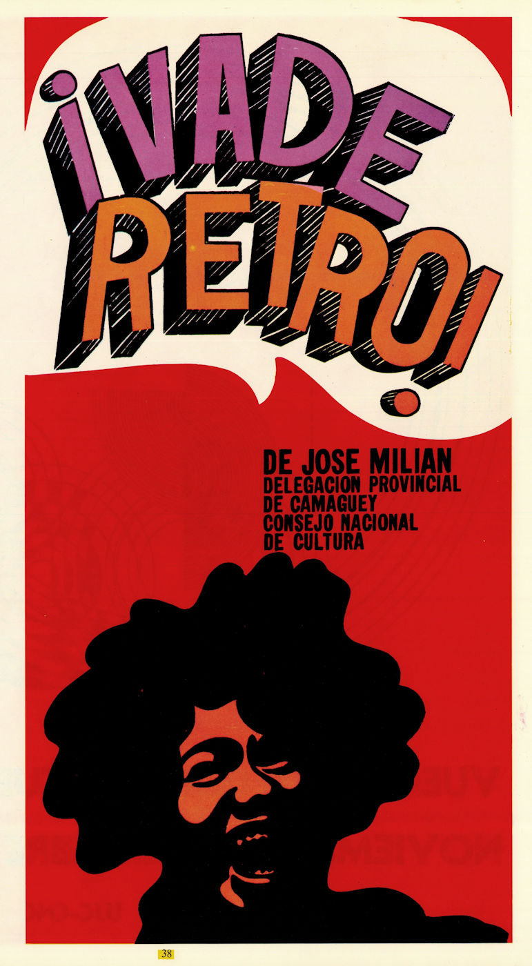 ¡Vade Retro! – Consejo Nacional de Cultura. Get Back! Cuban theatre poster c1968