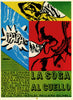 La Soga al Cuello. The Rope Around the Neck. Saumell. Cuban theatre poster 1967