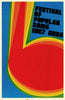 Festival of Popular Song 1967 Cuba. Red quaver. Cuban music festival poster 1967