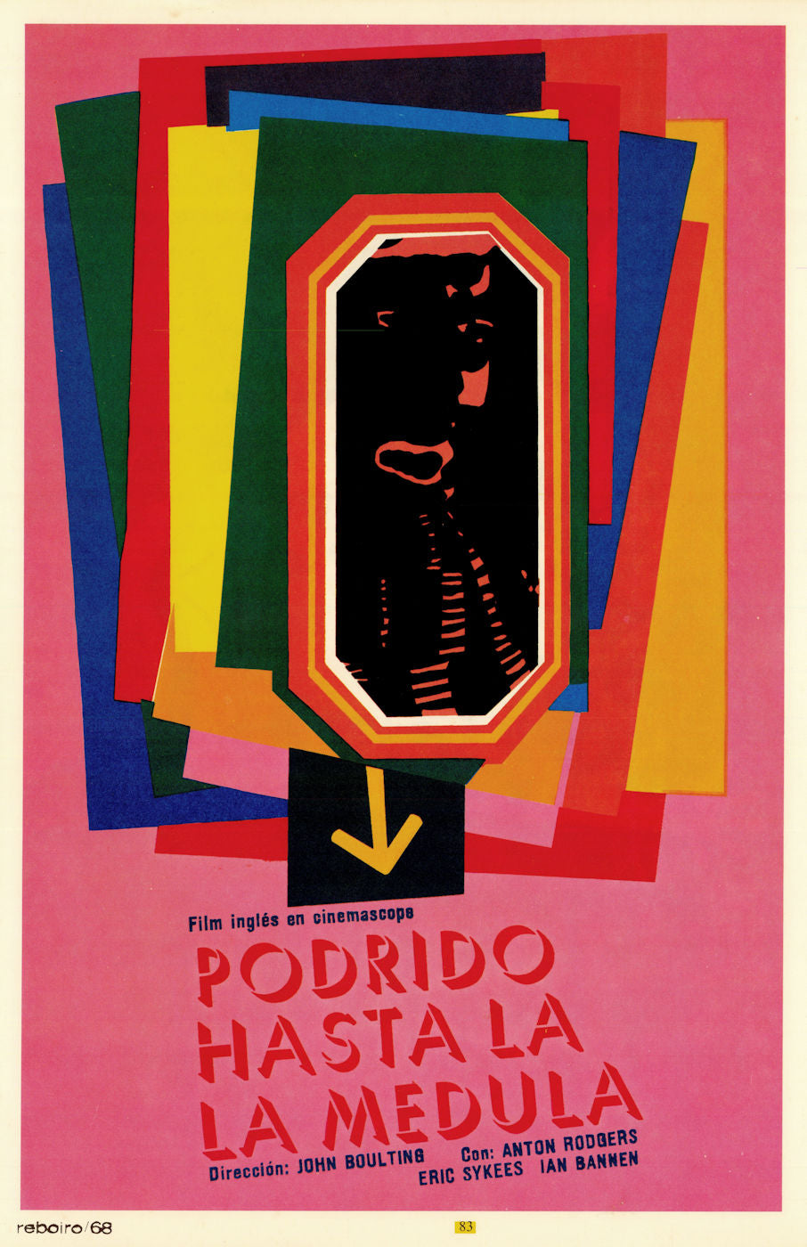 Podrido hasta la médula. Rotten to the Core. ICAIC Cuban film poster 1968