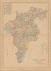 County Carlow—Leinster—Ireland—parishes & baronies—L. J. Richards 1901 old map