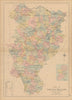 County Kildare—Leinster—Ireland—parishes & baronies—L. J. Richards 1901 map
