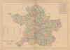 County Meath—Leinster—Ireland—parishes & baronies—L. J. Richards 1901 old map
