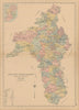County Roscommon—Connaught—Ireland—parishes & baronies—L. J. Richards 1901 map