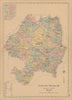 County Wicklow—Leinster—Ireland—parishes & baronies—L. J. Richards 1901 map