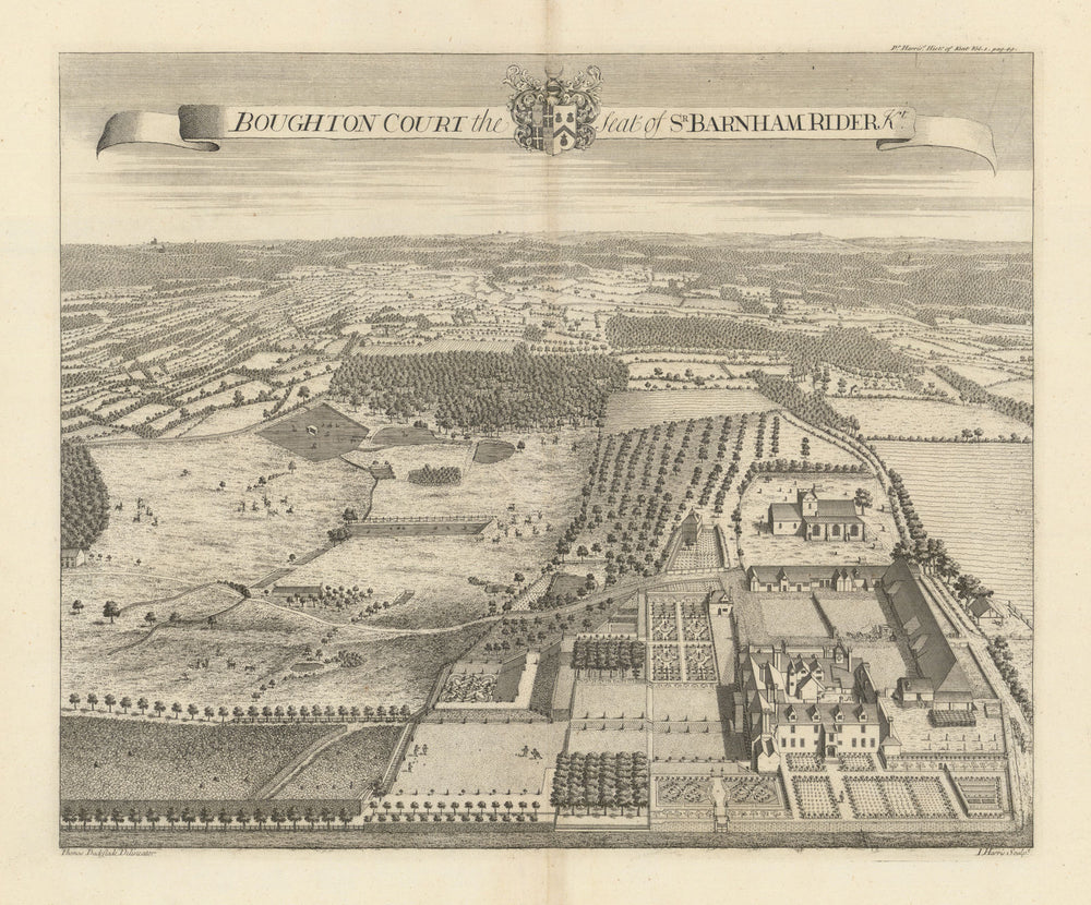 Boughton Monchelsea Place, Seat of Barnham Rider—Maidstone—Badeslade/Harris 1719