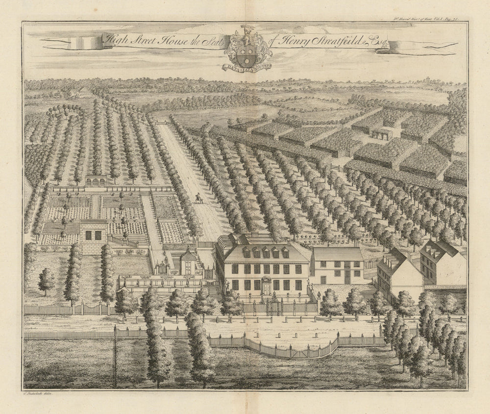 High Street House—Seat of Henry Streatfeilde—Chiddingstone Castle—Badeslade 1719