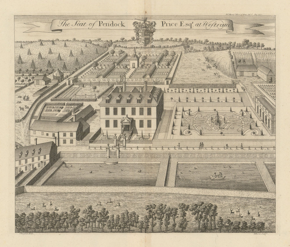 Morants Court, Chevening—Seat of Pendock Price Esq.—Badeslade & Harris 1719